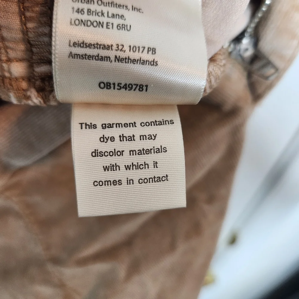 We The Free Flare High Waist Corduroy Pants Size 28 Beige Tan - Picture 8 of 10